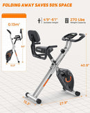 YOSUDA FOLDING EXERCISE BIKE - FOLDABLE STATIONARY BIKE FOR HOME GYM - BLACK - Like New