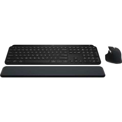 Logitech MX KEYS S Combo Performance Wireless Keyboard and Mouse Palm Rest - Like New