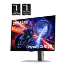SAMSUNG ODYSSEY OLED G6 G60SF QHD QD-OLED MONITOR REFRESH RATE 500HZ - SILVER - Like New