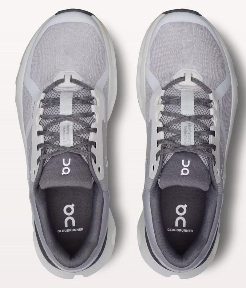 ON CLOUDRUNNER 2 MEN'S - SIZE US 10, EU 44, UK 9.5 - FROST/WHITE - Like New