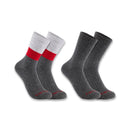SCARHARTT MEN MIDWEIGHT SYNTHETIC-WOOL BLEND COLORBLOCK CREW SOCK ASSORTED - Like New