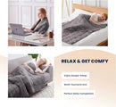 Huloo SLEEP WEIGHTED BLANKET QUEEN 15LBS (60"×80") Soft Minky - Gray - Like New