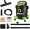 WORKPRO 5 Gallon Wet/Dry Shop Vacuum, 5.5 Peak HP with HEPA Filter - BLACK/GREEN Like New