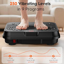 YDBDBW SN-SZ03A VIBRATION PLATE EXERCISE MACHINE LYMPHATIC DRAINAGE - BLACK - Like New