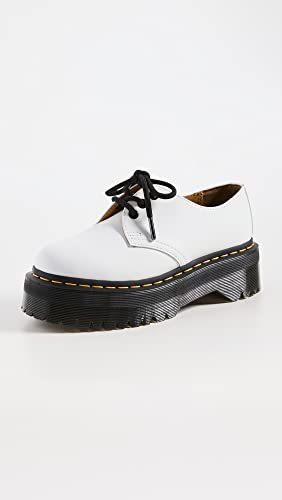 Dr. Martens Women's 1461 Quad II Platform White Polished Smooth - Like New