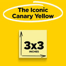 POST-IT SUPER STICKY NOTES, 5 STICKY NOTE PADS 3 X 3 IN. - YELLOW - Brand New