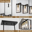 BRIGHTEVER 5-LIGHT BLACK GOLD DINING ROOM LIGHT FIXTURE 3668-P5-GDBK - BLACK - Like New