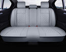 INCH EMPIRE Car Seat Cover-Water Proof Synthetic Leather Cushion Grey Grid Set - Brand New
