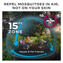 THERMACELL MOSQUITO REPELLER PATIO SHIELD INCLUDES 12-HOUR REFILL - FOREST - Brand New