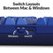 KEYCHRON Q10 WIRED CUSTOM MECHANICAL KEYBOARD KNOB 75% ALICE - NAVY BLUE - Like New