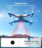 SYMA Drone Camera 1080P FPV RC Quadcopter Optical Flow Positioning - BLUE Like New