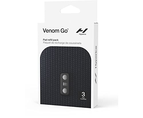 HYPERICE VENOM GO PADS REFILL PACK OF 3 082-02-0144 - BLACK - Brand New