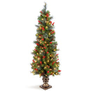 NATIONAL TREE COMPANY PRE-LIT ARTIFICIAL ENTRANCE CHRISTMAS TREE 5 FEET - GREEN - Like New