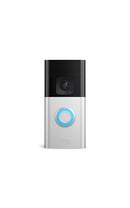 RING BATTERY DOORBELL PLUS HOME HD VIDEO MOTION 5F77E9-SAT/NICKEL - SATIN NICKEL - Brand New