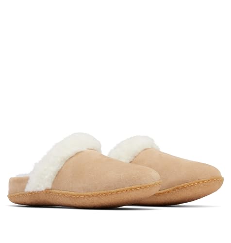 NL3655 SOREL women's Nakiska Slide Ii Slipper Dusty Tan Size 8 - Like New