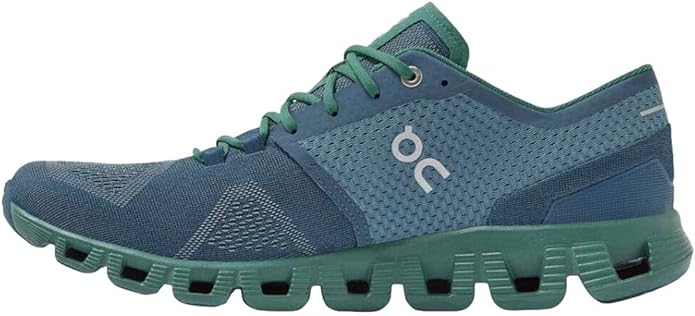ON RUNNING CLOUD X MEN'S SHOE SIZE 10.5 - STORM/TIDE - Like New