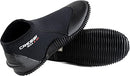 CRESSI ADULT NEOPRENE DIVING BOOTS ANTI-SLIP RUBBER SOLE 3MM SIZE 8 BLACK - Like New