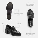 CX137 WOMEN'S COACH NATALIE LOAFER BLACK SIZE 7.5 - Like New