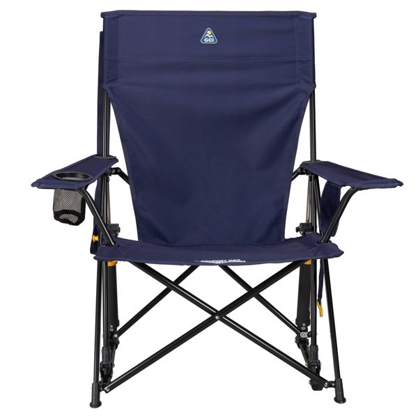 GCI OUTDOOR COMFORT PRO ROCKER FOLDABLE ROCKING CAMP CHAIR - RICH BLUE - Brand New