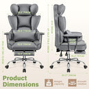BESTFAIR OFFICE DESK CHAIR BIG AND TALL EXECUTIVE OFFICE CHAIR WITH FOOTREST - Like New