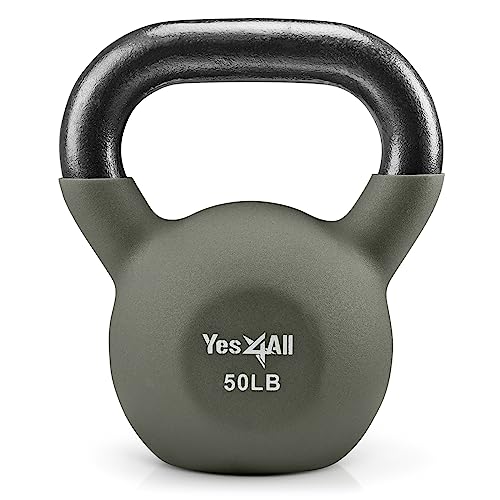 YES4ALL KETTLEBELLS KETTLEBELL FOR WEIGHT TRAINING HOME WORKOUT GUNMETAL - Like New