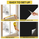 RUseeN Portable Blackout Shades (79" x 57") 100% Blackout Material - Like New