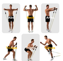 Fitfort Resistance Bands Exercise Bands Workout Bands RB-01 - Multicolor - Like New