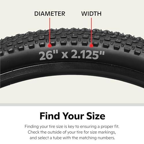 SCHWINN REPLACEMENT BIKE INNER TUBE, SCHRADER VALVE, SELF SEALING, 26" - RUBBER - Brand New
