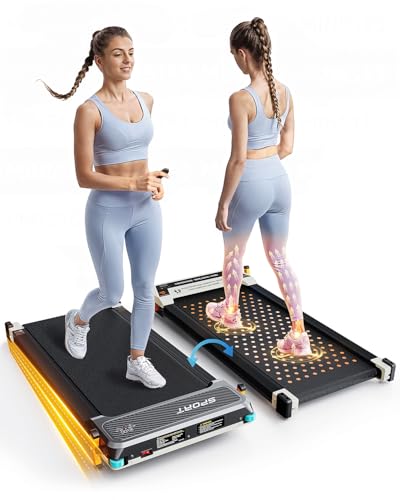 FUNRAY VERSATILE WALKING PAD TREADMILL WITH INCLINE 520A - GRAY - Scratch & Dent
