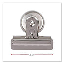 UNIVERSAL BULLDOG MAGNETIC CLIPS, MEDIUM, NICKEL, 12/PACK UNV31261 - NICKEL - Brand New