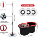 Spin Mop and Bucket with Wringer Set 360° Spinning Mop Bucket - Like New