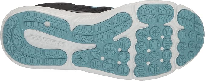 UNDER ARMOUR Women's CHARGED ASSERT 10 Running Shoe BLACK/BLUE SIZE 10.5 - Like New