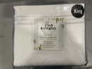KING BAMBOO SHEETS COOLING, DEEP POCKET, HYPOALLERGENIC KING - WHITE - Like New