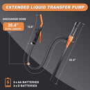 Aetleemo Portable Power Battery Pump, Water&Fuel Transfer Pump Up to 2.2 GPM - Like New