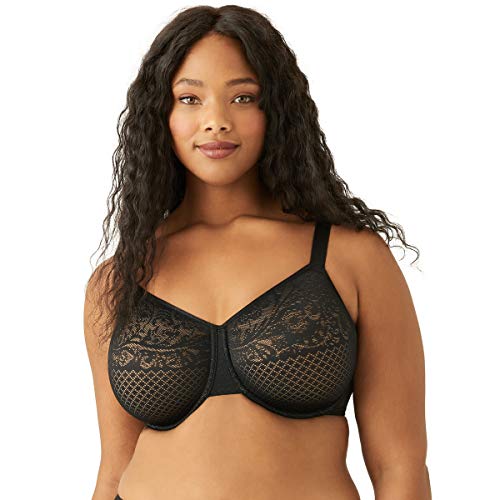 857210 Wacoal women's visual effects minimizer bra, Black, size 36C - Brand New