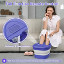 BEAUMOI FOOT SPA COLLAPSIBLE FOOT BATH MASSAGER HEAT REMOTE TIMER - PURPLE - Like New