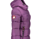 CANADA WEATHER GEAR WOMEN’S HOODED PUFFER COAT JACKET, PURPLE, X-LARGE, OLCW643 - Brand New