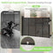 BINGGUZ REINFORCED RETRACTABLE BABY GATE FOR STAIRS WITH SUPPORT RODS - BLACK - Like New