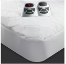 BIDDEFORD BLANKETS Quilted Electric Mattress Pad TC16B0 - QUEEN - White - Like New