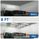 SHINESTAR 8FT LED Shop Light Fixture 12-Pack 72W 9000LM 5000K - White - Brand New