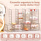 SNSLXH MAKEUP ORGANIZER, 30 DRAWERS ACRYLIC CLEAR DRAWER ORGANIZER - CLEAR - Like New
