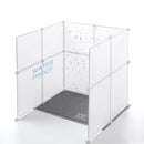 MEEXPAWS CAT LITTER BOX ENCLOSURE SPLASH GUARD XXL 27.9L × 27.9W X 31.5H - White - Like New