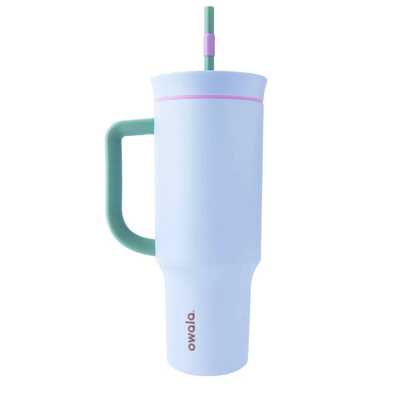 OWALA 40OZ STAINLESS STEEL STRAW TUMBLER, PERIWINKLE TWINKLE - Like New