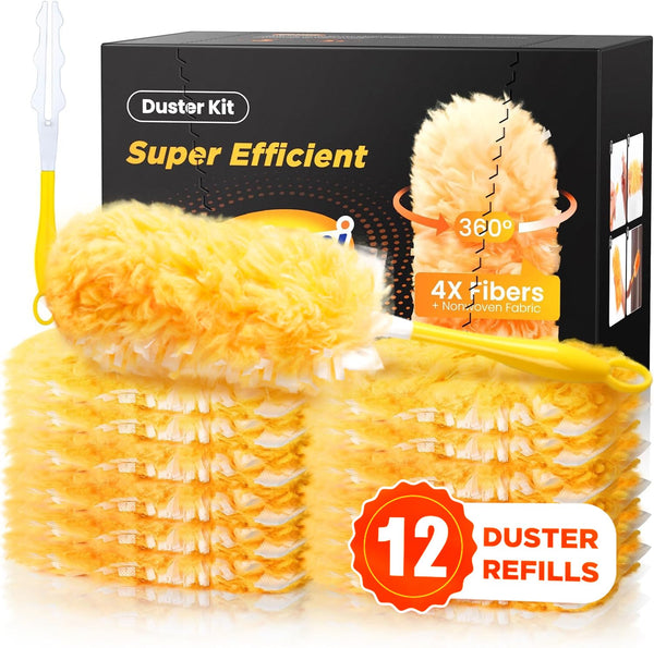 Rekopi Super Efficient Duster Refills for Swiffer Duster, REKOPI SE-01 - Orange - Brand New