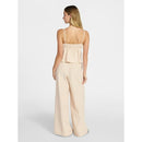 NO BOUNDARIES STRIPED SEERSUCKER RUFFLE CAMI SIZE: WOMEN XS - PINK LEMONADE - Brand New