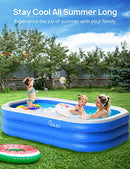 EVAJOY INFLATABLE POOL, EVAJOY 92''×56''×20'' SUMMER PARTY POOL EJ-HF021 - BLUE - Like New