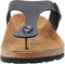 BIRKENSTOCK GIZEH BIRKO-FLOR SIZE: MEN 4 WOMEN 6 REGULAR - BLACK - Like New