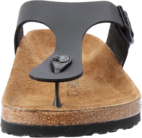 BIRKENSTOCK GIZEH BIRKO-FLOR SIZE: MEN 4 WOMEN 6 REGULAR - BLACK - Like New