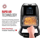 Chefman Compact 6.3-Qt 4-In-1 Digital Air Fryer+, Rotisserie, Dehydrator - Black - Like New