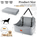 DOG CAR SEAT MEDIUM & LARGE DOG UP TO 55LBS MEMORY FOAM CUSHION LARGE - GRAY - Like New